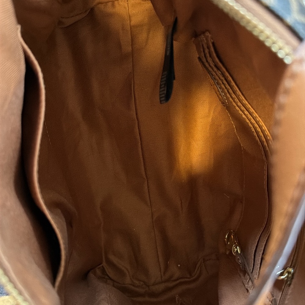 Brown Patterned Handbag - image 11